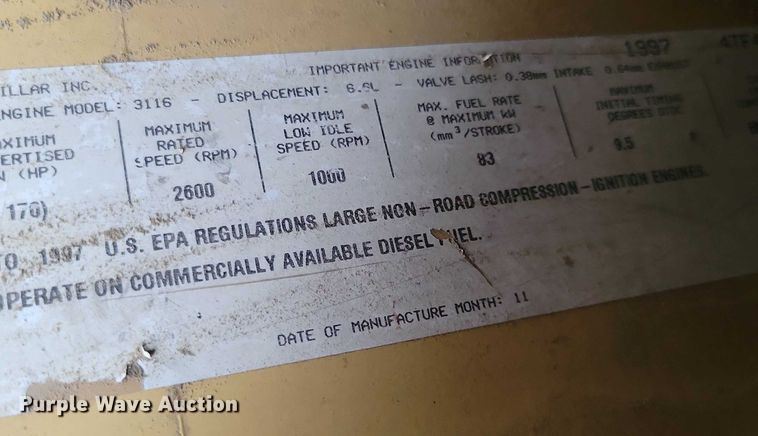 image for item EA2755 1998 Caterpillar 953C 