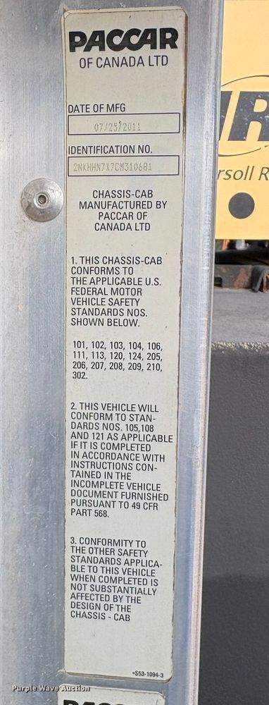 image for item EA6985 2012 Kenworth T370 utility / service truck