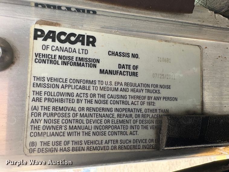 image for item EA6985 2012 Kenworth T370 utility / service truck