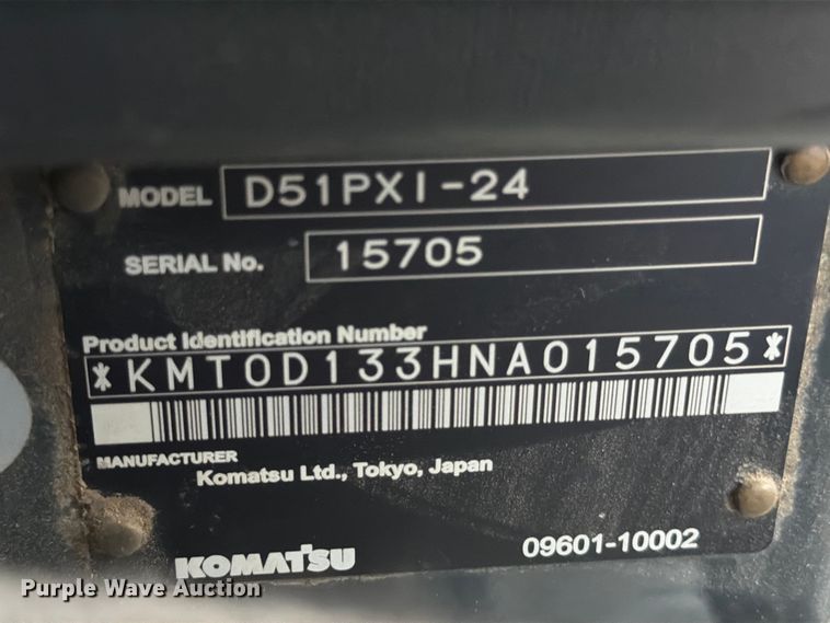 image for item EA7086 2022 Komatsu D51PXi-24 dozer