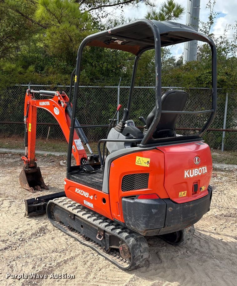 image for item EA7100 2020 Kubota KX018-4 mini excavator