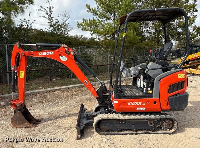 image for item EA7100 2020 Kubota KX018-4 mini excavator