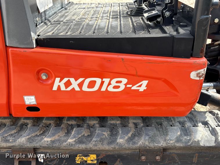 image for item EA7100 2020 Kubota KX018-4 mini excavator