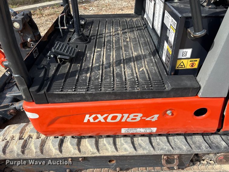 image for item EA7100 2020 Kubota KX018-4 mini excavator