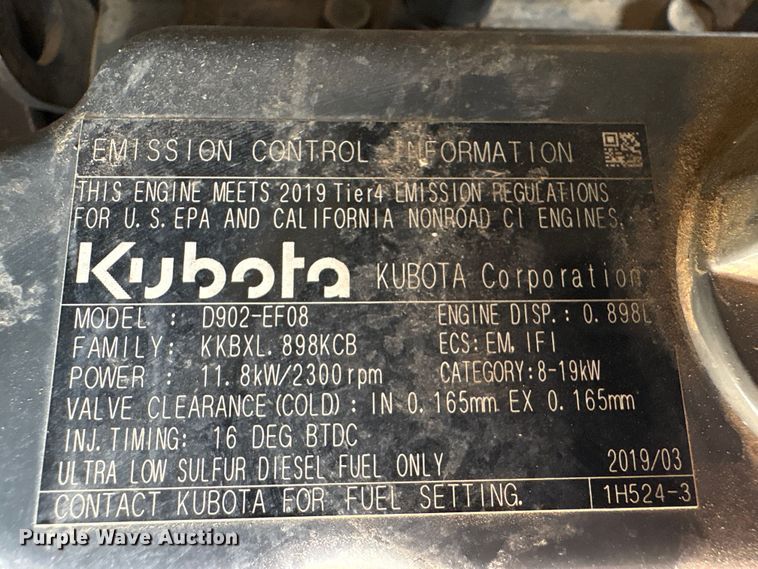 image for item EA7100 2020 Kubota KX018-4 mini excavator