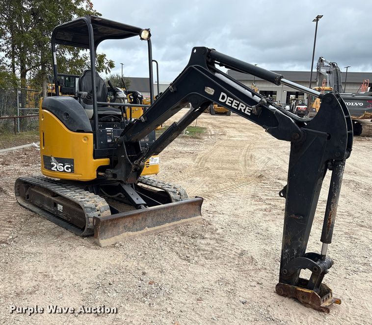 EXCAVADORA 2018 JOHN DEERE 26G