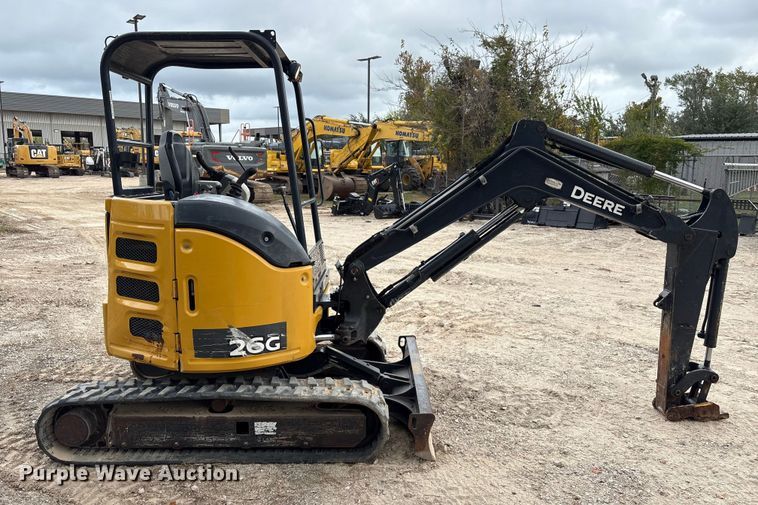 EXCAVADORA 2018 JOHN DEERE 26G