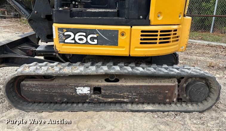 image for item EA7101 2018 John Deere 26G mini excavator