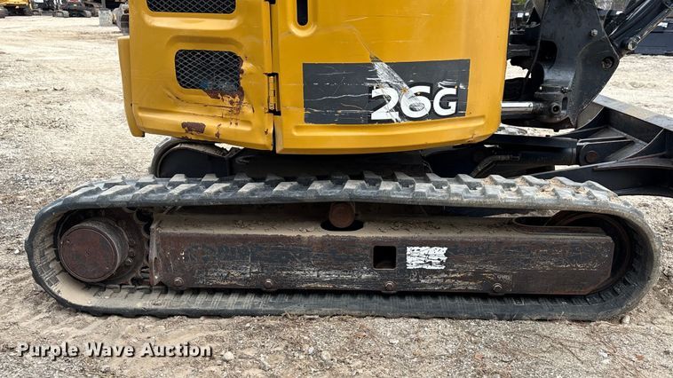 image for item EA7101 2018 John Deere 26G mini excavator
