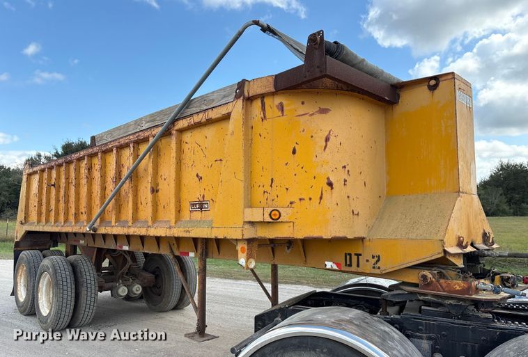 image for item EA7107 1991 Lufkin TD-25 end dump trailer