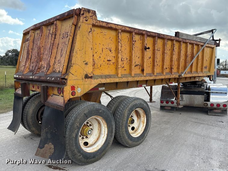 image for item EA7107 1991 Lufkin TD-25 end dump trailer