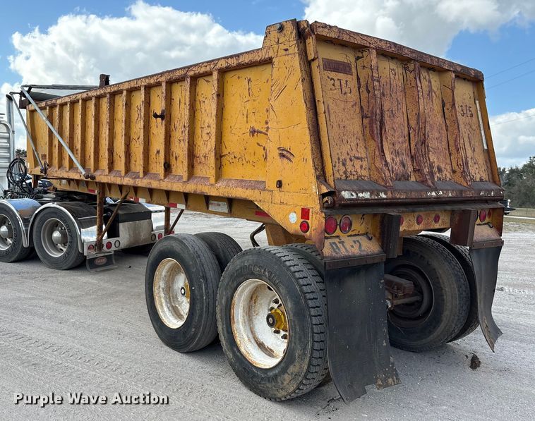 image for item EA7107 1991 Lufkin TD-25 end dump trailer