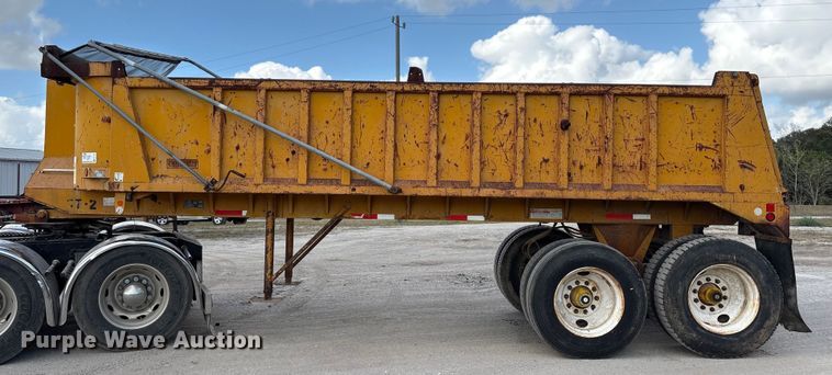 image for item EA7107 1991 Lufkin TD-25 end dump trailer