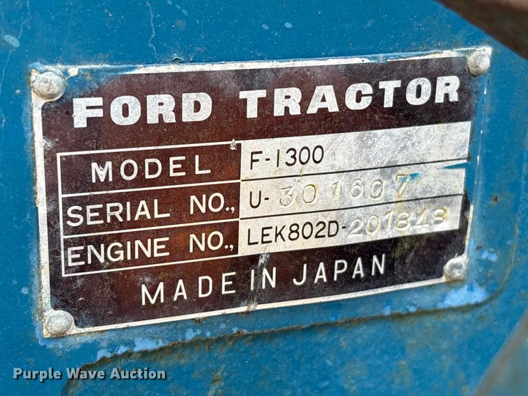image for item EA7111 1979 Ford 1300 tractor