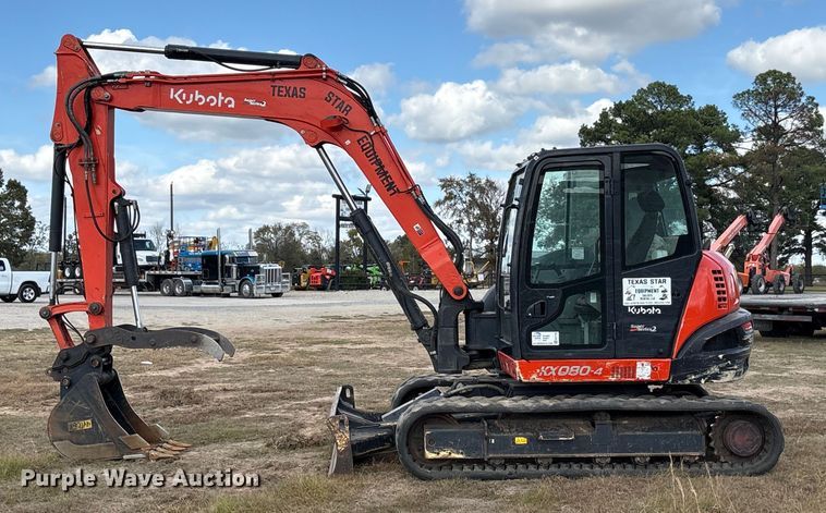 image for item EA7746 2022 Kubota KX080-4 mini excavator