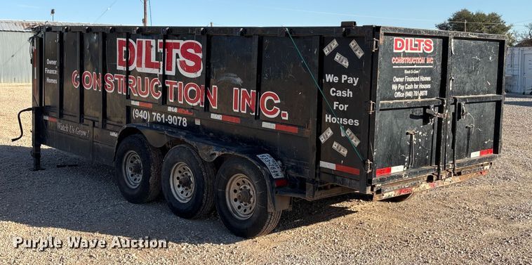 image for item EA7754 2018 Texas Pride DT72021KBP dump trailer