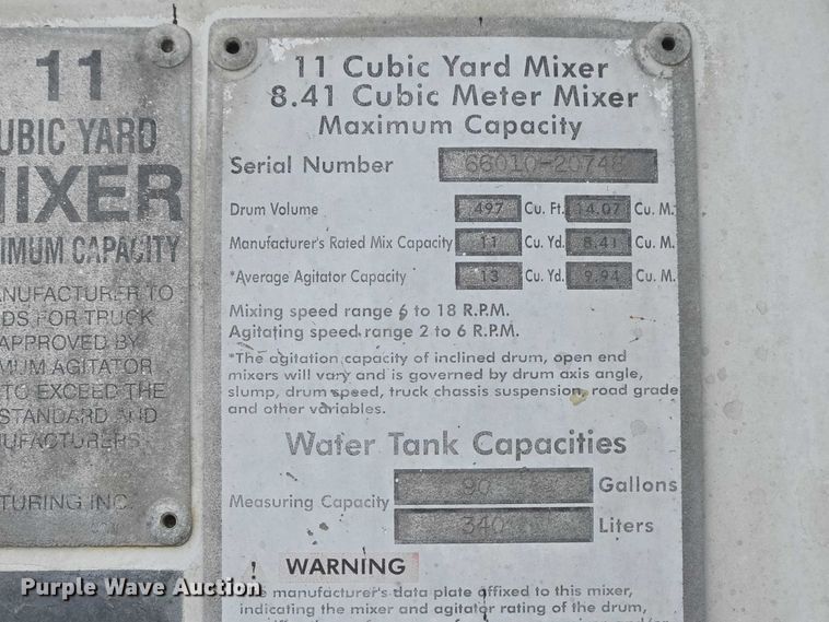 image for item EB1157 2004 Sterling L9500 ready mix truck