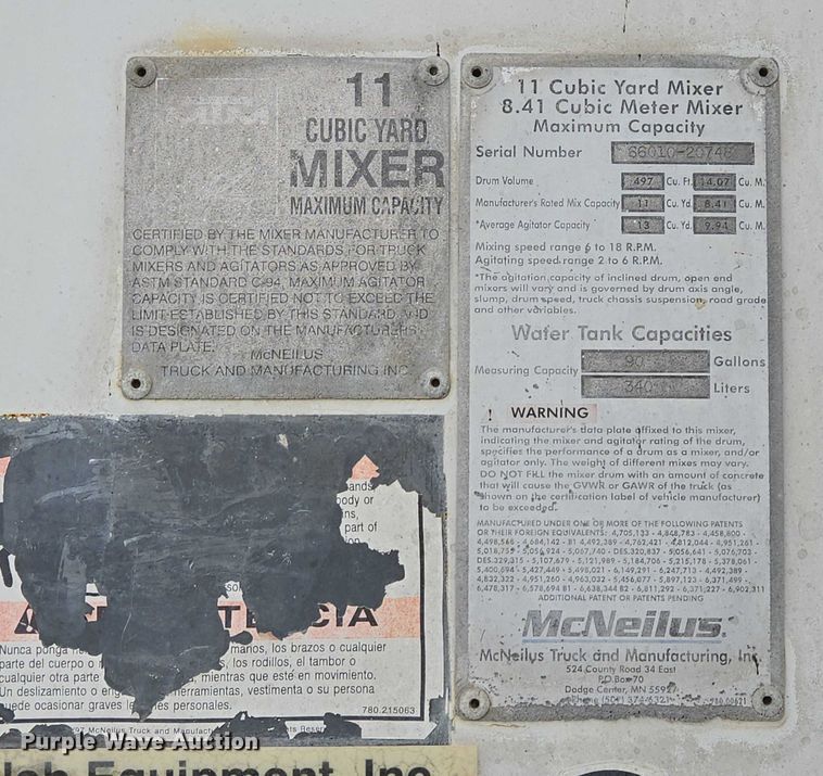 image for item EB1157 2004 Sterling L9500 ready mix truck