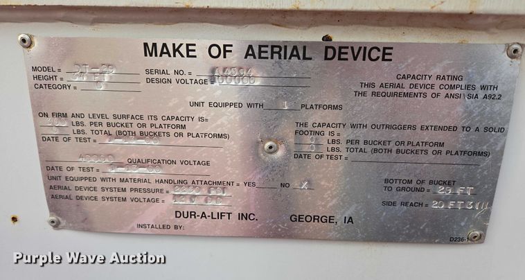 image for item EB1161 1996 Ford F350 XL bucket truck