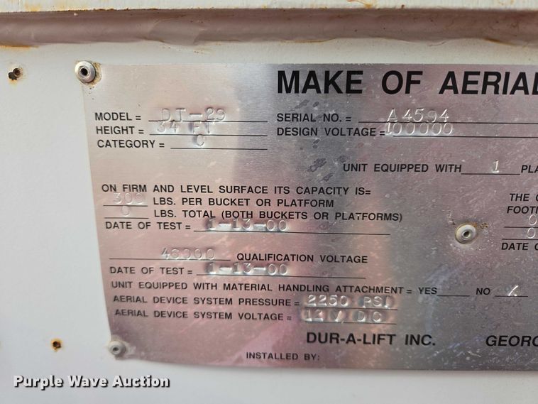 image for item EB1161 1996 Ford F350 XL bucket truck