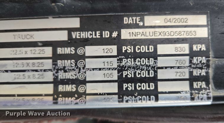 image for item EB1188 2003 Peterbilt 357 ready mix truck