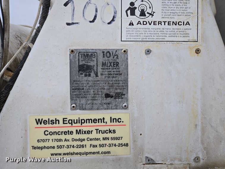 image for item EB1189 2000 Peterbilt 357 ready mix truck