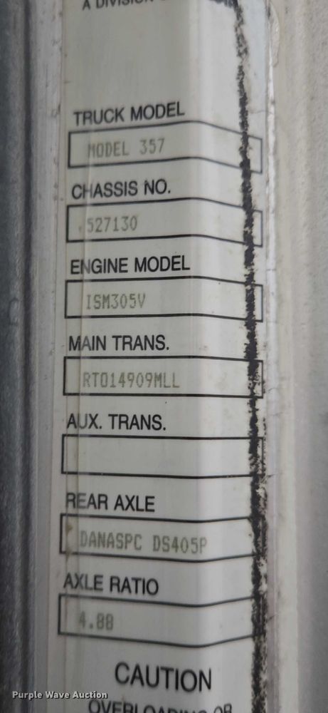 image for item EB1189 2000 Peterbilt 357 ready mix truck