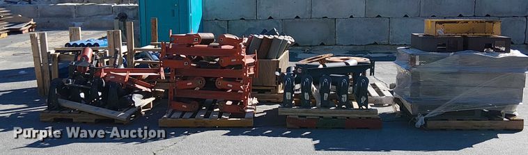 image for item EC1263 (10) pallets of conveyor rollers and parts