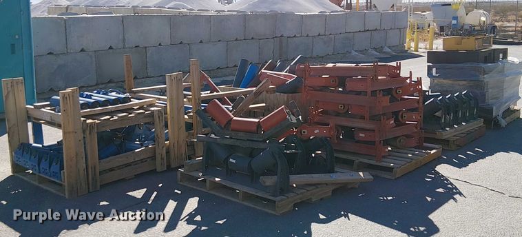 image for item EC1263 (10) pallets of conveyor rollers and parts