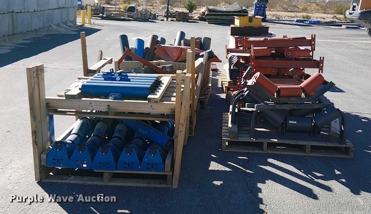image for item EC1263 (10) pallets of conveyor rollers and parts