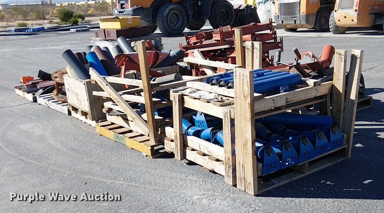 image for item EC1263 (10) pallets of conveyor rollers and parts