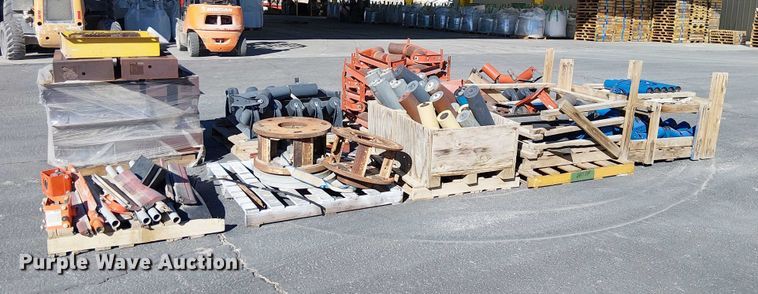 image for item EC1263 (10) pallets of conveyor rollers and parts