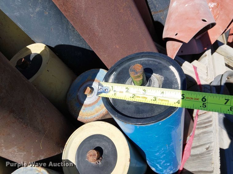 image for item EC1263 (10) pallets of conveyor rollers and parts