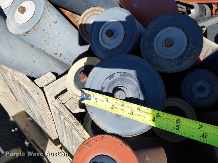 image for item EC1263 (10) pallets of conveyor rollers and parts