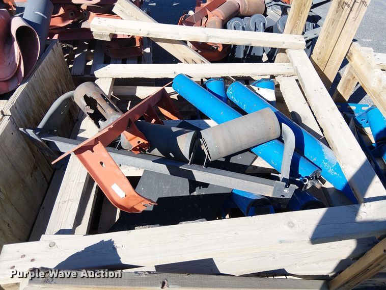 image for item EC1263 (10) pallets of conveyor rollers and parts