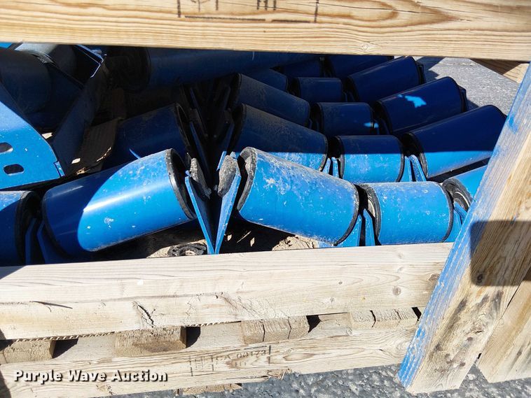 image for item EC1263 (10) pallets of conveyor rollers and parts