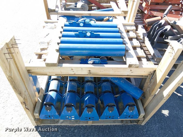 image for item EC1263 (10) pallets of conveyor rollers and parts