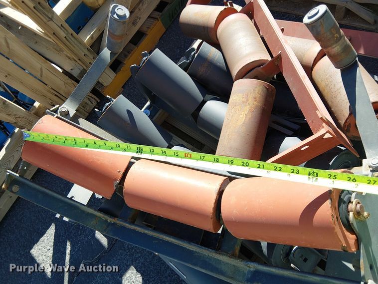 image for item EC1263 (10) pallets of conveyor rollers and parts