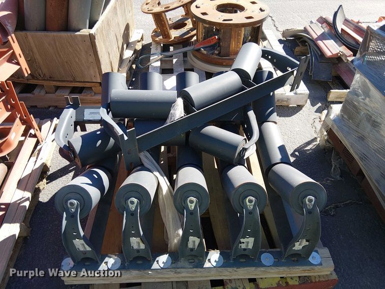 image for item EC1263 (10) pallets of conveyor rollers and parts