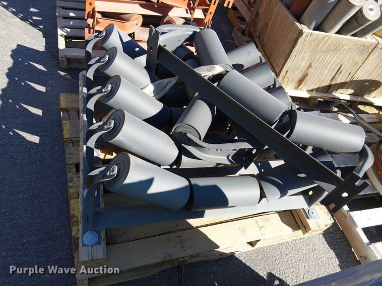 image for item EC1263 (10) pallets of conveyor rollers and parts
