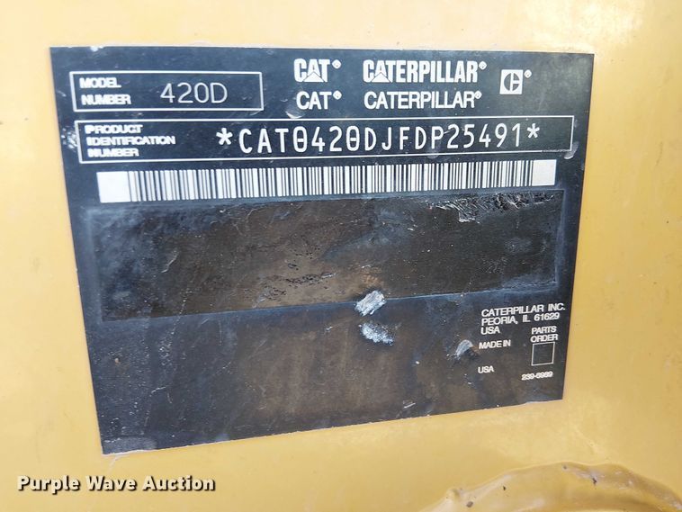 image for item EC1321 2005 Caterpillar 420D backhoe