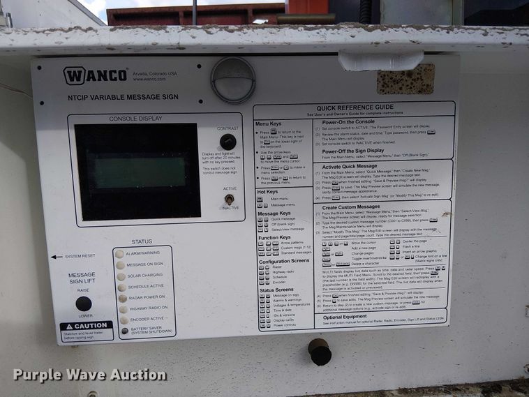 image for item EC1364 (2) Wanco message board trailers