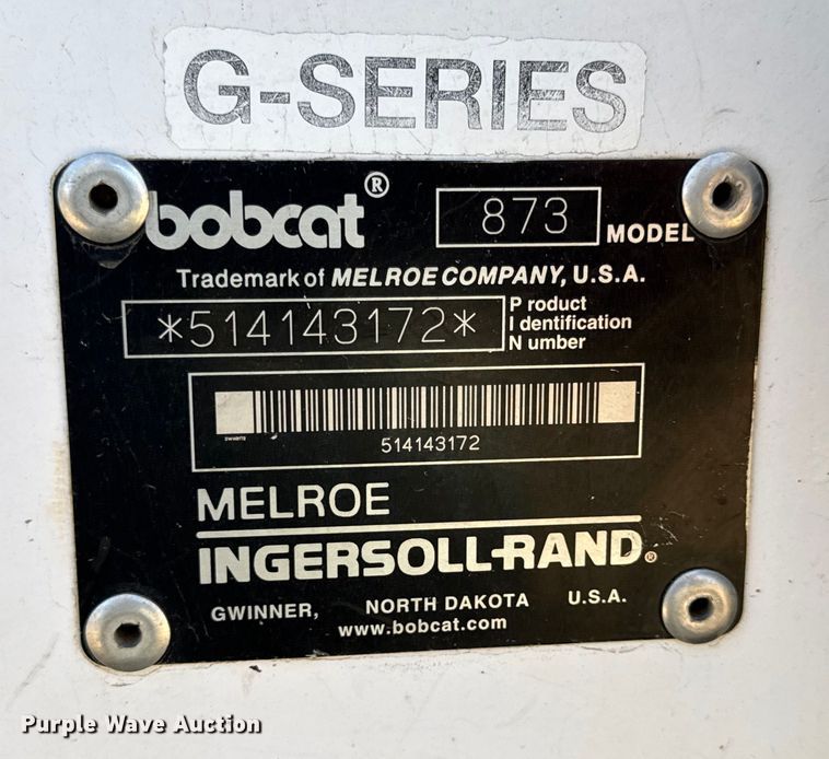 image for item EC4470 2000 Bobcat 873 skid steer loader