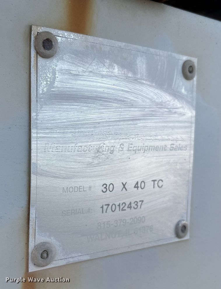 image for item EC8108 2017 TCI 30 X 40 TC conveyor