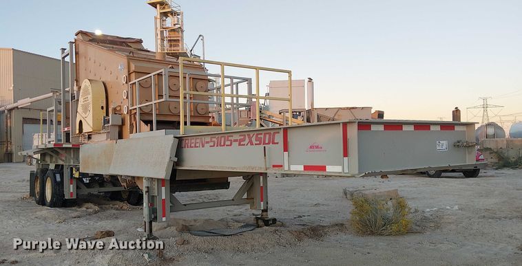 image for item EC8112 2017 REMco P-SCREEN-5105-2XSDC screening plant