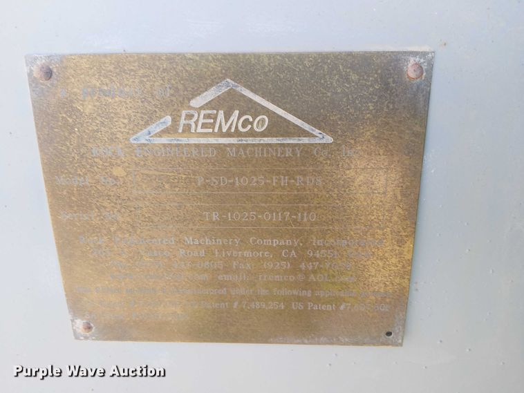 image for item EC8113 2017 REMco P-SD-1025-FH-RDS vertical impact crusher