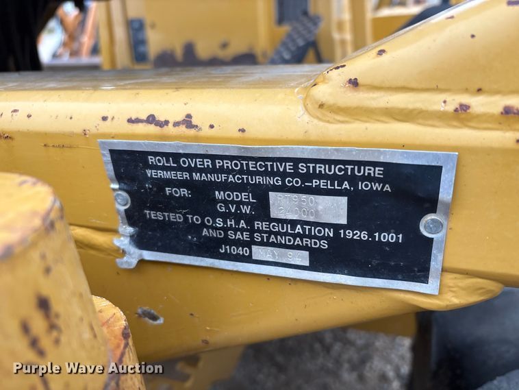 image for item EC8131 2007 Vermeer RT950 vibratory cable plow