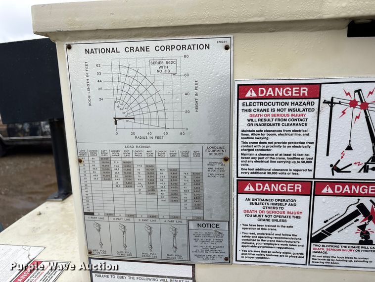 image for item EC8135 1996 Mack RD688S crane truck