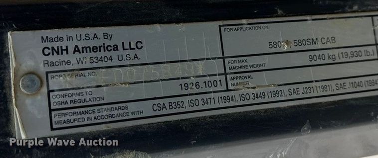 image for item ED2354 2008 Case 580 Super M Series 3 backhoe