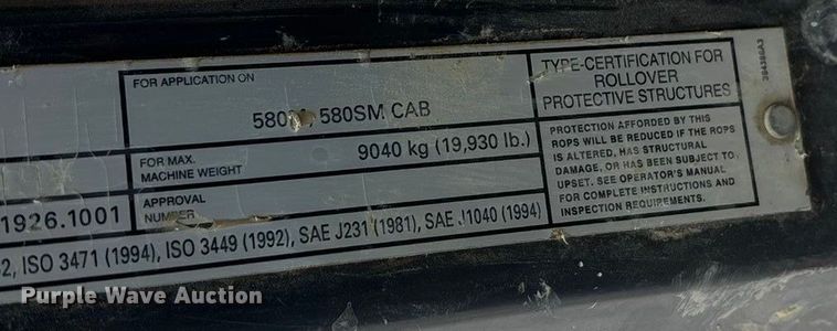 image for item ED2354 2008 Case 580 Super M Series 3 backhoe